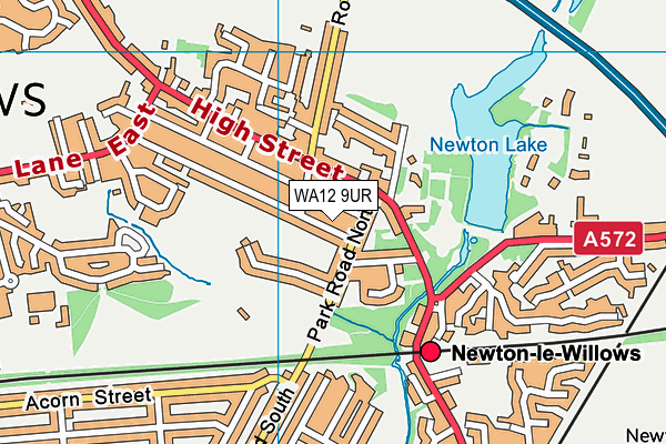 St Peters Ce Primary School map (WA12 9UR) - OS VectorMap District (Ordnance Survey)