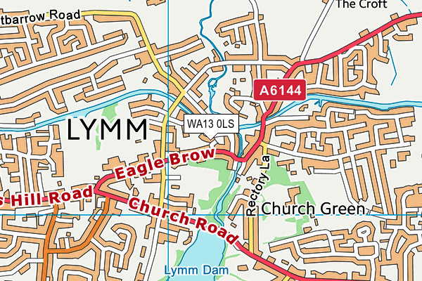 Map of LYMM DENTAL PRACTICE LIMITED at district scale