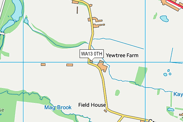 WA13 0TH map - OS VectorMap District (Ordnance Survey)