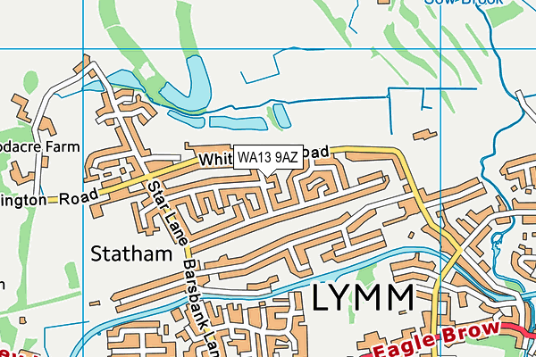 WA13 9AZ map - OS VectorMap District (Ordnance Survey)