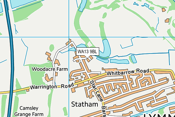 WA13 9BL map - OS VectorMap District (Ordnance Survey)