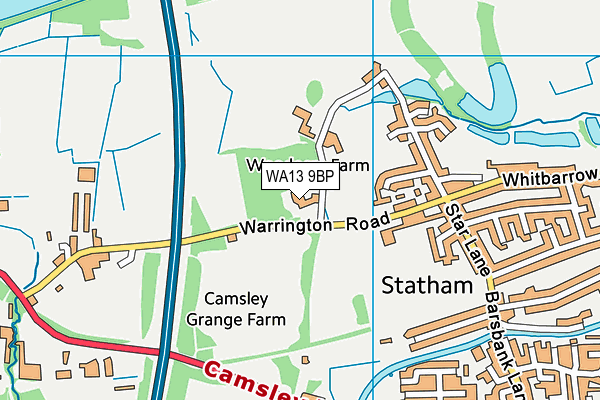 WA13 9BP map - OS VectorMap District (Ordnance Survey)