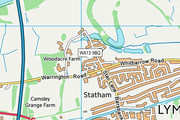 WA13 9BQ map - OS VectorMap District (Ordnance Survey)