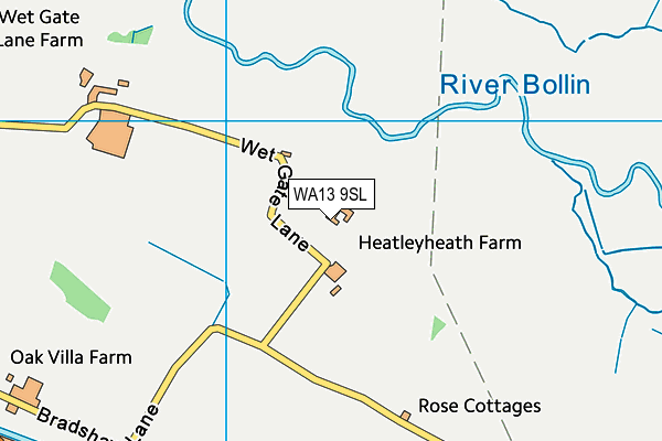 WA13 9SL map - OS VectorMap District (Ordnance Survey)