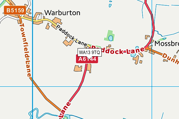 WA13 9TQ map - OS VectorMap District (Ordnance Survey)