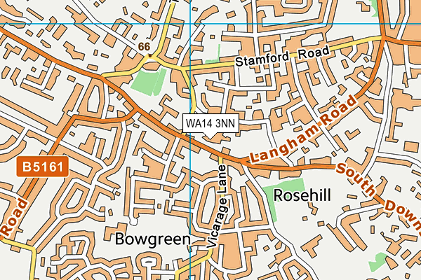 WA14 3NN map - OS VectorMap District (Ordnance Survey)