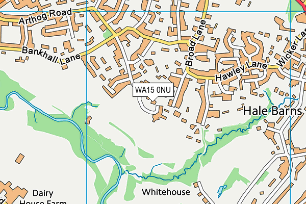 Hale Golf Club map (WA15 0NU) - OS VectorMap District (Ordnance Survey)