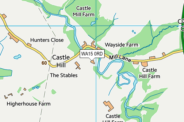 WA15 0RD map - OS VectorMap District (Ordnance Survey)