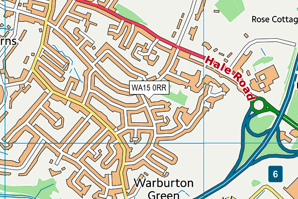 WA15 0RR map - OS VectorMap District (Ordnance Survey)