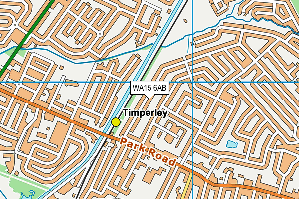 WA15 6AB map - OS VectorMap District (Ordnance Survey)