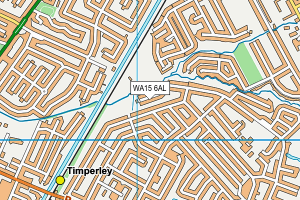 WA15 6AL map - OS VectorMap District (Ordnance Survey)