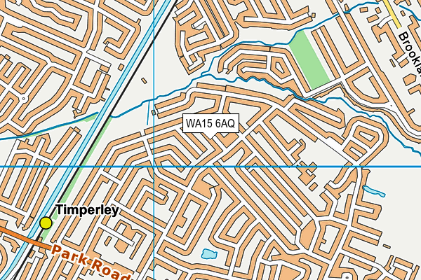 WA15 6AQ map - OS VectorMap District (Ordnance Survey)