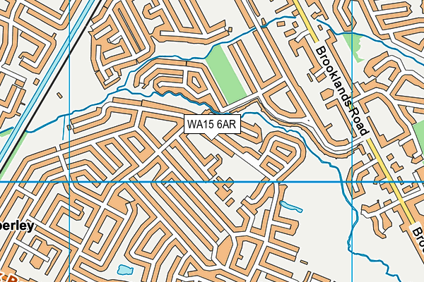WA15 6AR map - OS VectorMap District (Ordnance Survey)