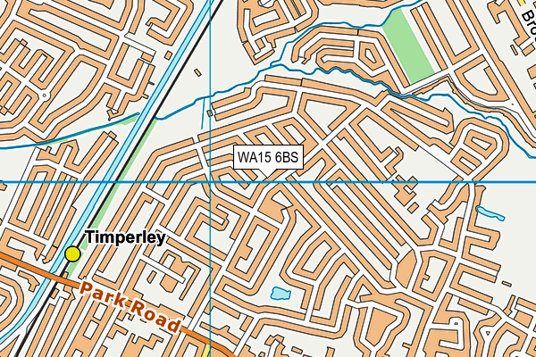 WA15 6BS map - OS VectorMap District (Ordnance Survey)