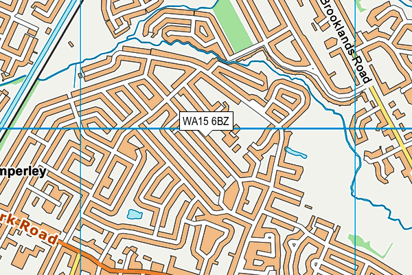 Heyes Lane Junior School map (WA15 6BZ) - OS VectorMap District (Ordnance Survey)