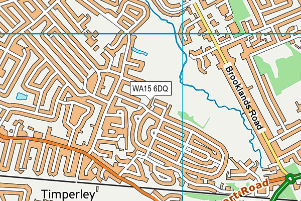 WA15 6DQ map - OS VectorMap District (Ordnance Survey)