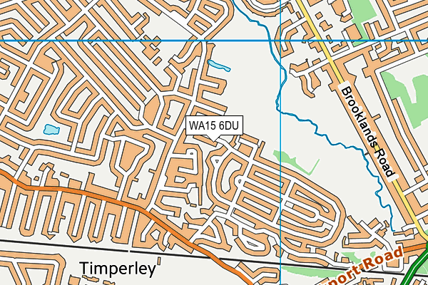 WA15 6DU map - OS VectorMap District (Ordnance Survey)