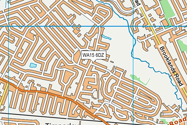 WA15 6DZ map - OS VectorMap District (Ordnance Survey)