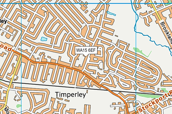 WA15 6EF map - OS VectorMap District (Ordnance Survey)