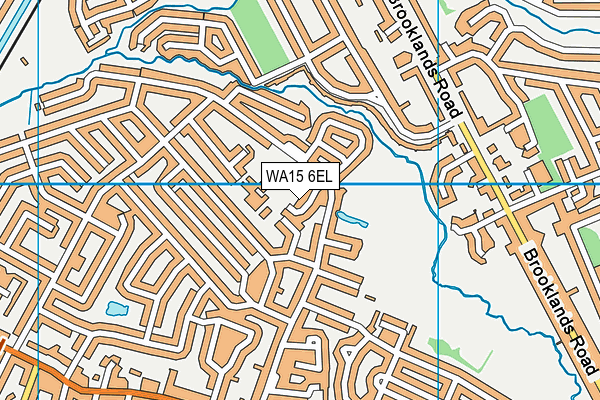 WA15 6EL map - OS VectorMap District (Ordnance Survey)