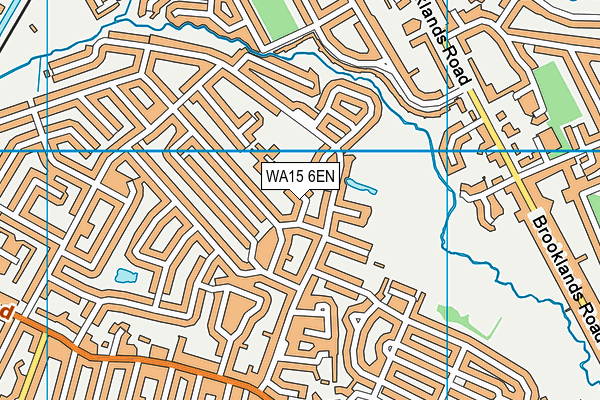 WA15 6EN map - OS VectorMap District (Ordnance Survey)
