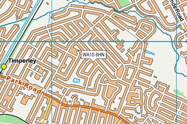 WA15 6HN map - OS VectorMap District (Ordnance Survey)