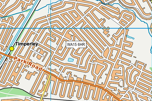 WA15 6HR map - OS VectorMap District (Ordnance Survey)
