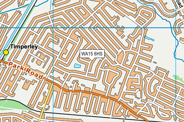 WA15 6HS map - OS VectorMap District (Ordnance Survey)