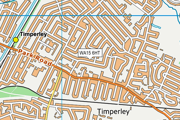 WA15 6HT map - OS VectorMap District (Ordnance Survey)