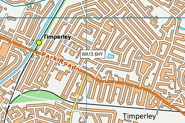 WA15 6HY map - OS VectorMap District (Ordnance Survey)