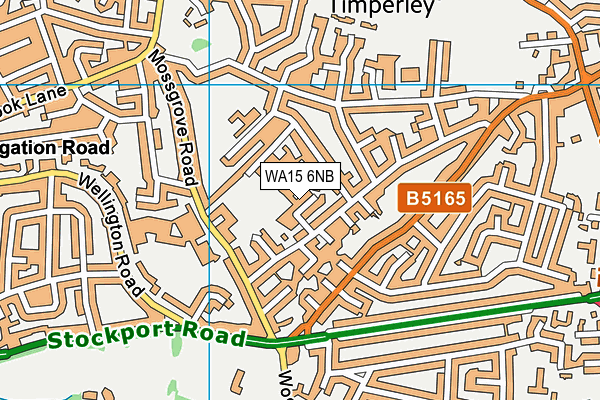 WA15 6NB map - OS VectorMap District (Ordnance Survey)