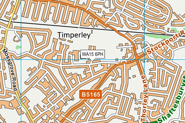 WA15 6PH map - OS VectorMap District (Ordnance Survey)