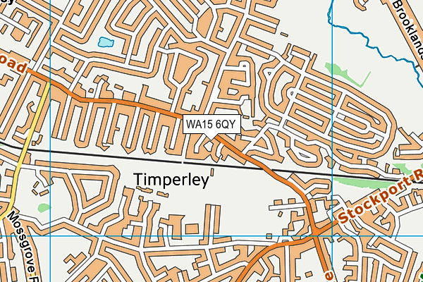 WA15 6QY map - OS VectorMap District (Ordnance Survey)