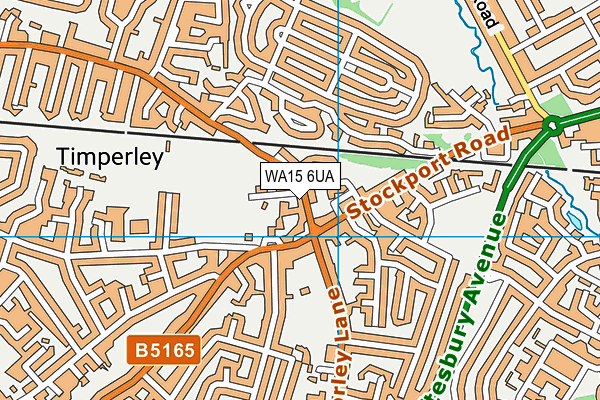 Timperley Recreation Ground map (WA15 6UA) - OS VectorMap District (Ordnance Survey)