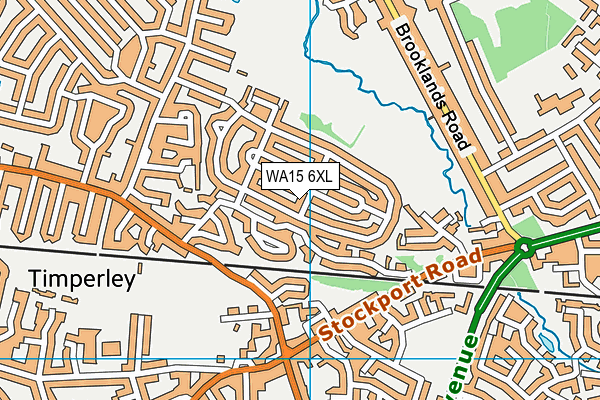 WA15 6XL map - OS VectorMap District (Ordnance Survey)