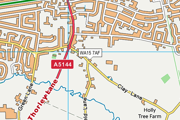 Bowdon Rugby Club map (WA15 7AF) - OS VectorMap District (Ordnance Survey)