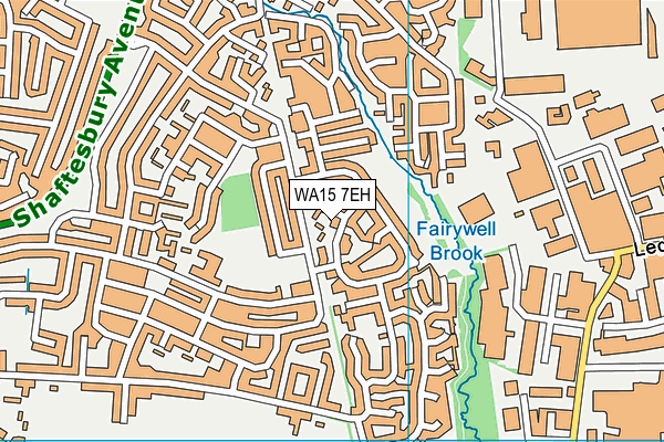 WA15 7EH map - OS VectorMap District (Ordnance Survey)