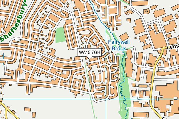 WA15 7GH map - OS VectorMap District (Ordnance Survey)