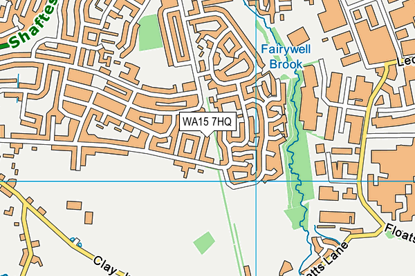 WA15 7HQ map - OS VectorMap District (Ordnance Survey)