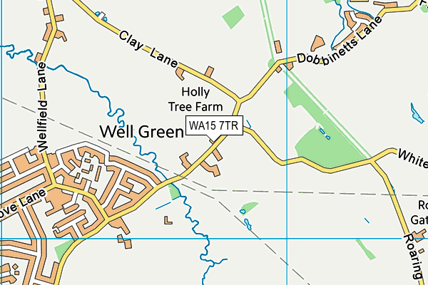 WA15 7TR map - OS VectorMap District (Ordnance Survey)