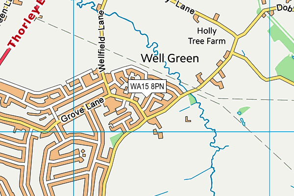 WA15 8PN map - OS VectorMap District (Ordnance Survey)