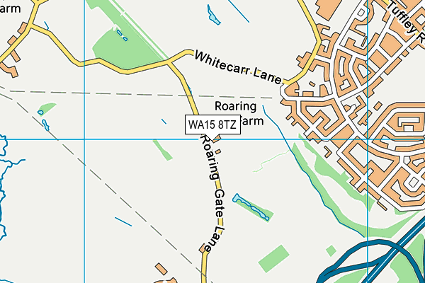 WA15 8TZ map - OS VectorMap District (Ordnance Survey)