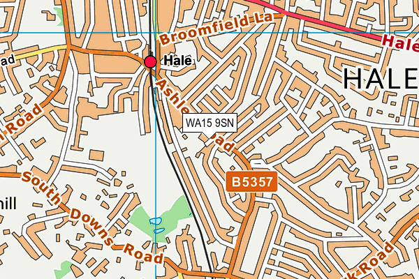 WA15 9SN map - OS VectorMap District (Ordnance Survey)