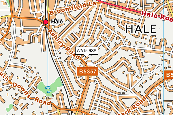 WA15 9SS map - OS VectorMap District (Ordnance Survey)