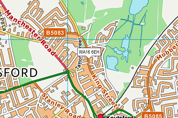 Map of KNUTSFORD SWEETS LIMITED at district scale