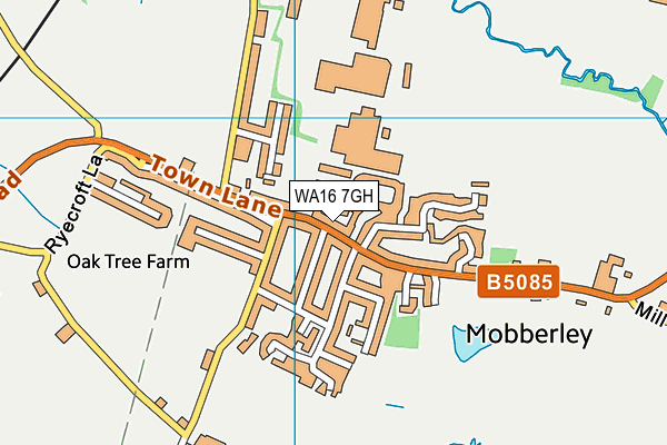 Map of LOVE THE DENTIST MOBBERLEY LIMITED at district scale