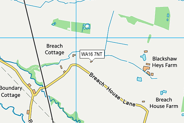WA16 7NT map - OS VectorMap District (Ordnance Survey)