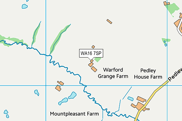 WA16 7SP map - OS VectorMap District (Ordnance Survey)