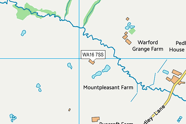 WA16 7SS map - OS VectorMap District (Ordnance Survey)