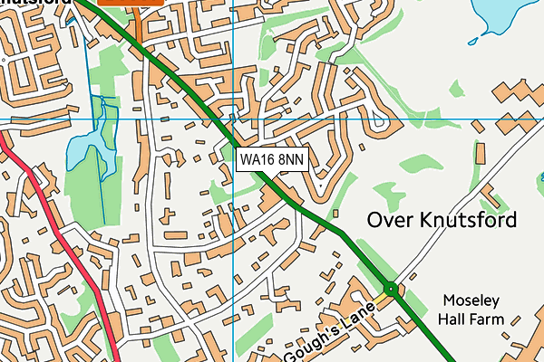WA16 8NN map - OS VectorMap District (Ordnance Survey)